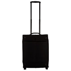 Qubed Zerolite Black 2-Wheel 55cm Small Cabin Suitcase Black